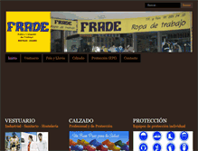 Tablet Screenshot of fradeuniformes.com